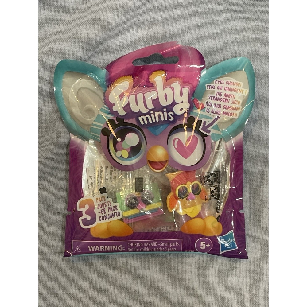 NEW Sealed Hasbro Furby Minis - 3 Pack - Eyes Change!